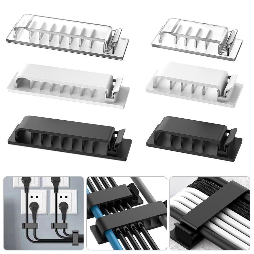 Desk Cable Clip - منظم الكابلات مقاطع كابلات ذاتية اللصق