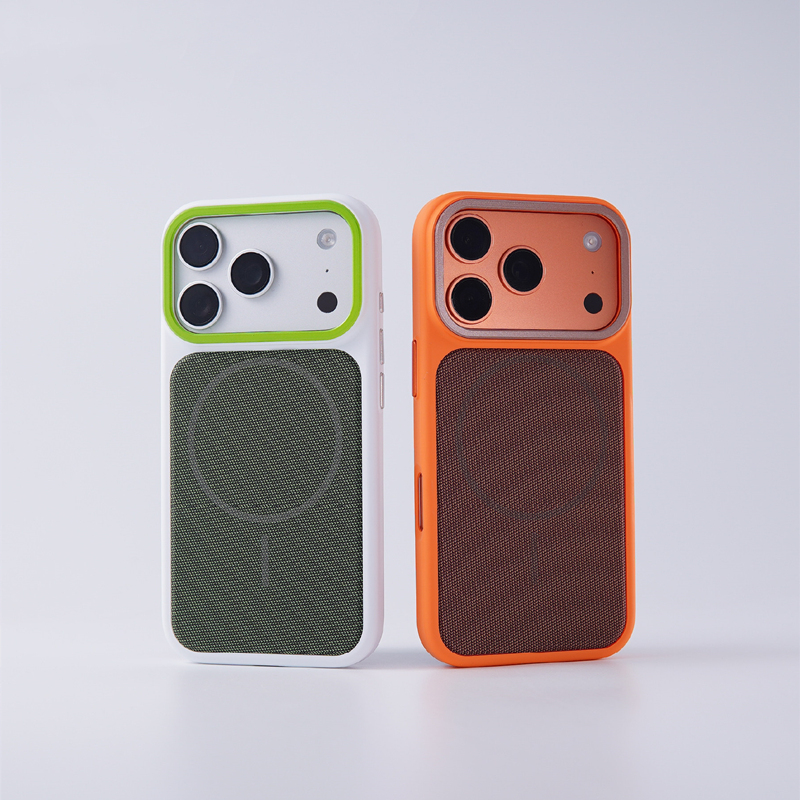 Tech Accessories Hard Case - غطاء هاتف مغناطيسي من القماش المنسوج