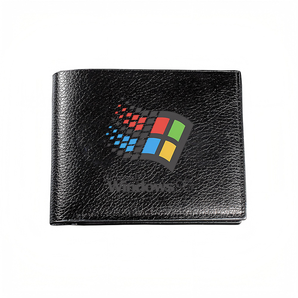 Tech Accessories Logo Design - محفظة رجالية بتصميم شعار ويندوز، حامل