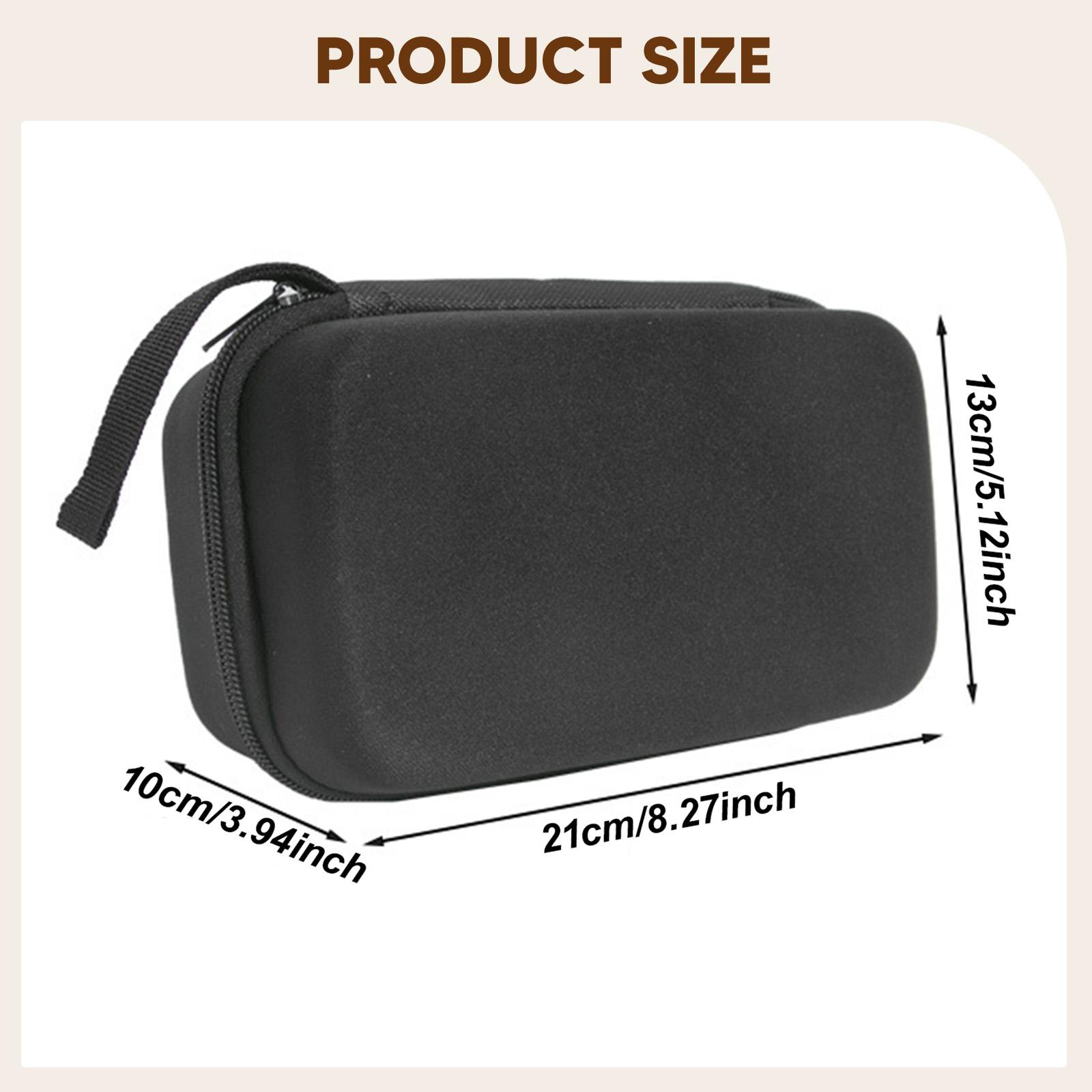Tech Accessories Hard Case - حقيبة تقنية لتنظيم الكابلات مع مقبض،