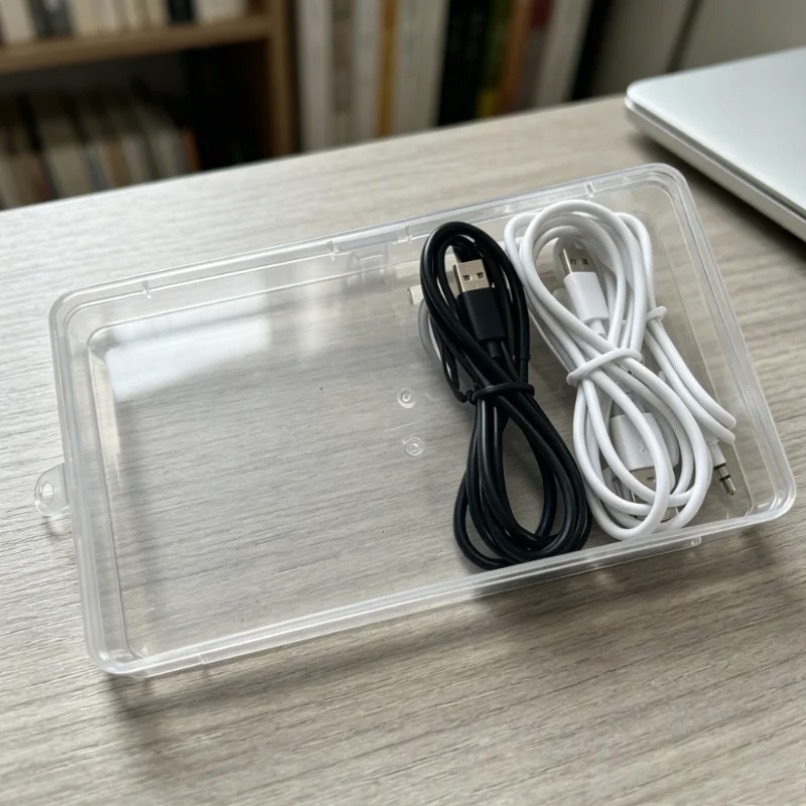 صندوق تخزين بلاستيكي شفاف مع غ - مراجعة Tech Accessories For Office Desk وسعره