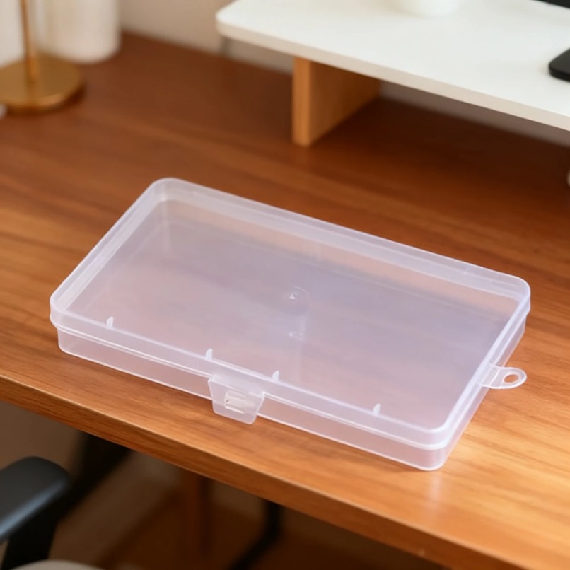 صندوق تخزين بلاستيكي شفاف مع غ - مراجعة Tech Accessories For Office Desk وسعره