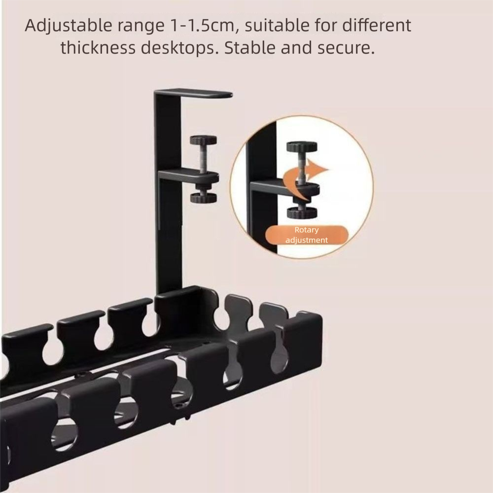 حامل كابلات قابل للتمديد تحت ا - مراجعة Desk Cable Clip وسعره
