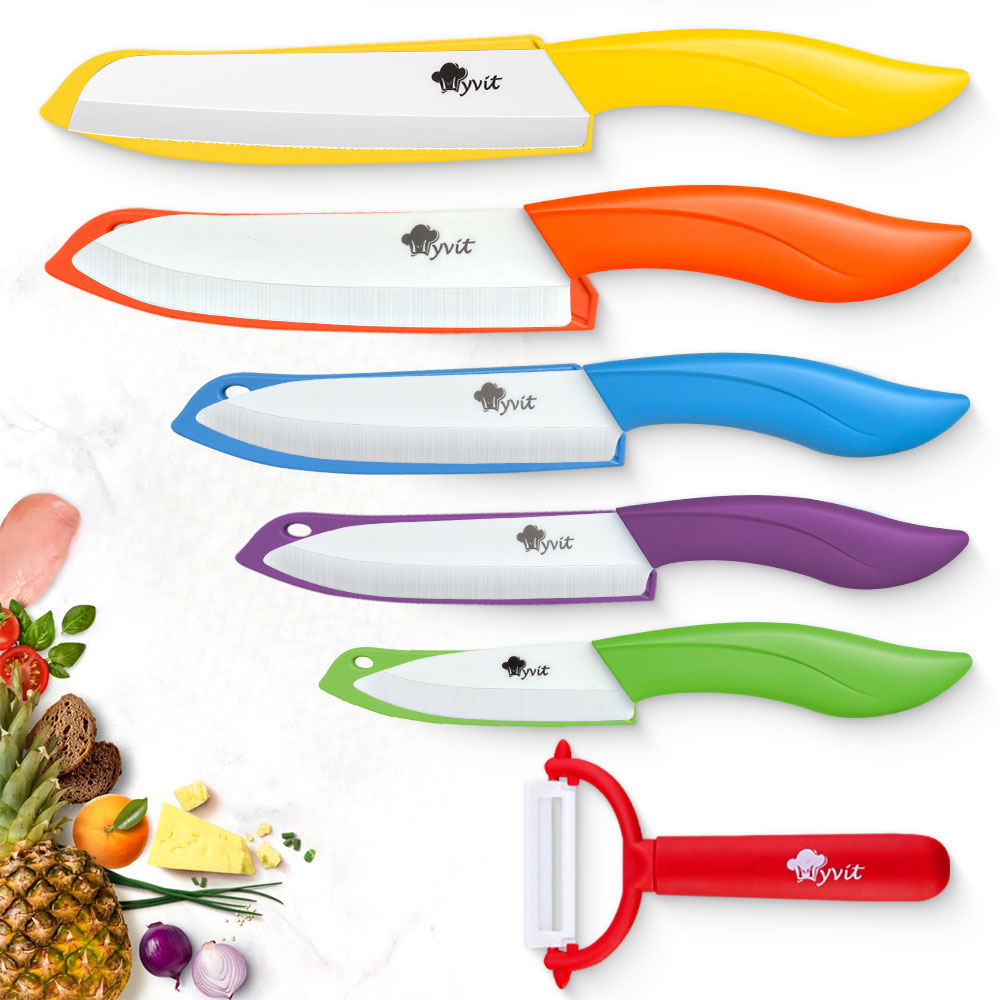 مجموعة سكاكين سيراميك للمطبخ 3 - مراجعة High Tech Kitchen Accessories وسعره
