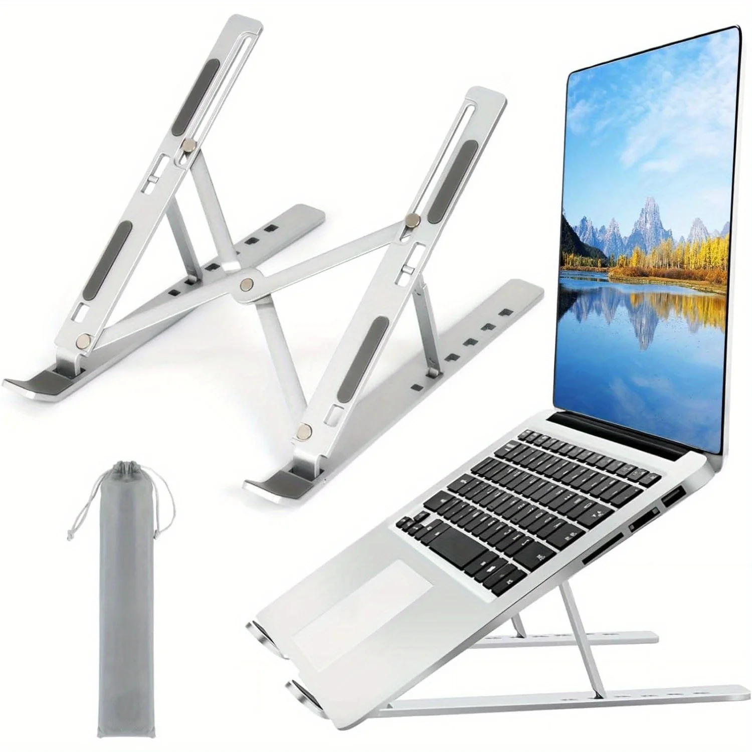 حامل كمبيوتر محمول من الألومني - مراجعة Laptop Stand Bamboo وسعره