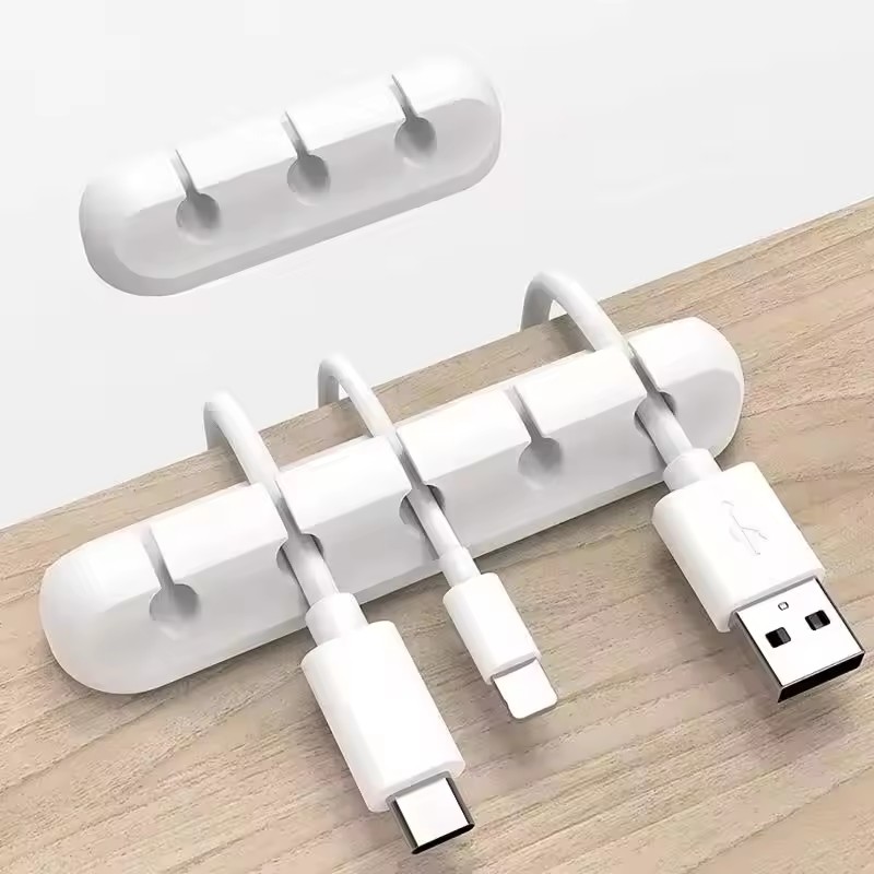 منظم كابلات USB من السيليكون،  - مراجعة Desk Cable Clip وسعره