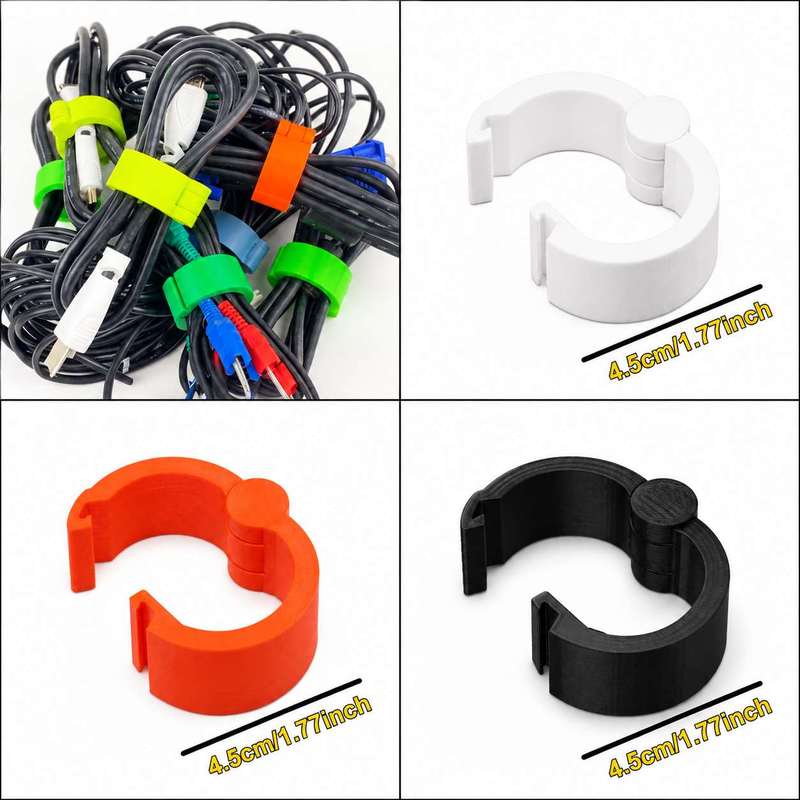 مشبك تنظيم الكابلات العالمي 30 - مراجعة Desk Cable Clip وسعره