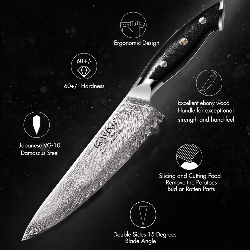 سكين المطبخ جودة عالية الفولاذ - مراجعة High Tech Kitchen Accessories وسعره