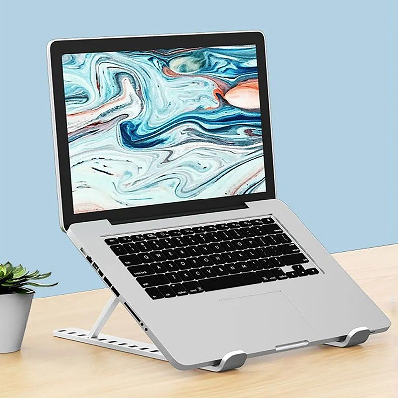 حامل كمبيوتر محمول عالمي قابل  - مراجعة Laptop Stand Bamboo وسعره