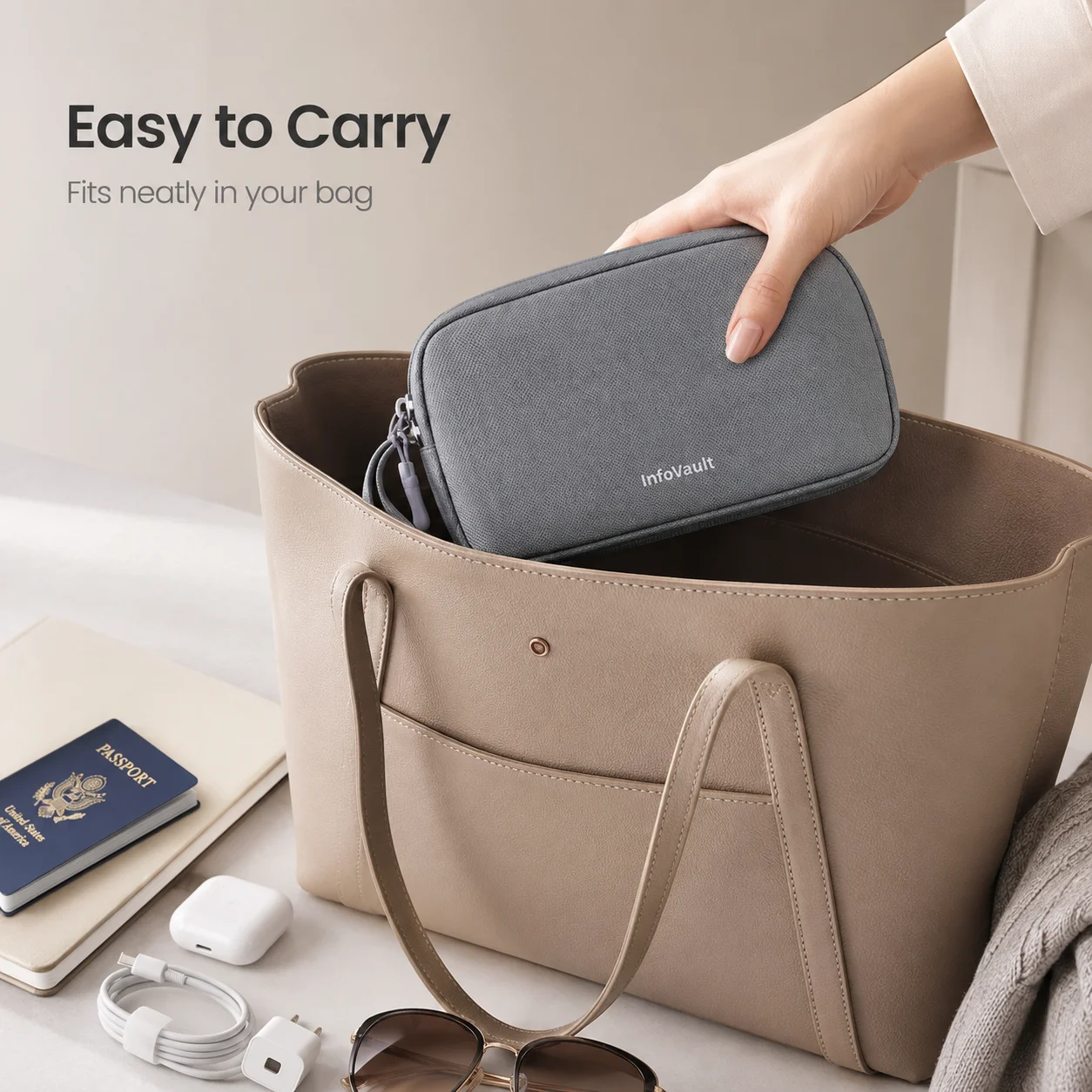 حقيبة تنظيم الكابلات ذات الطبق - مراجعة Tech Accessories Hard Case وسعره