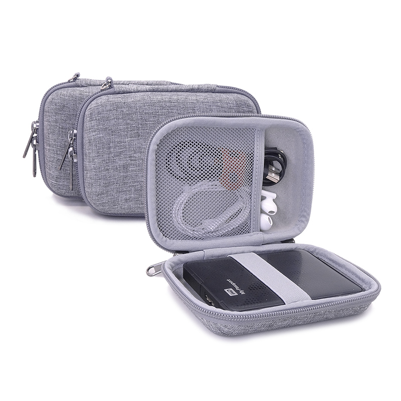 حقيبة صلبة من الكتان الرمادي م - مراجعة Tech Accessories Hard Case وسعره