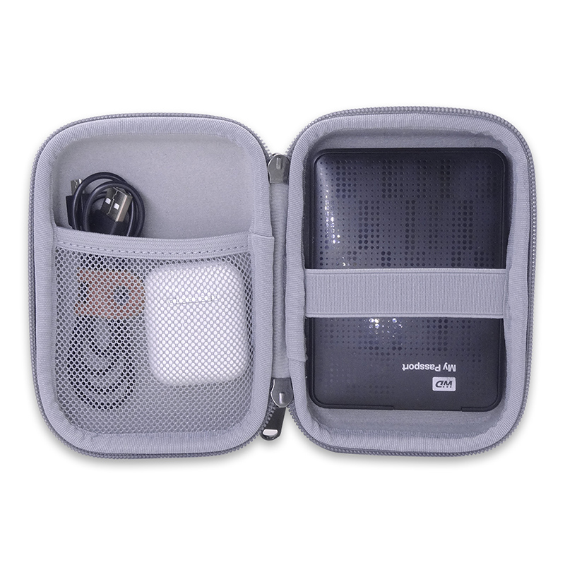 حقيبة صلبة من الكتان الرمادي م - مراجعة Tech Accessories Hard Case وسعره
